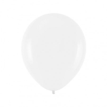 Balony - białe 30 cm- 10 sztuk