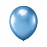 Balony - niebieskie chrom 30 cm - 5 sztuk