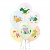 Balony dinozaury 30 cm - 6 sztuk