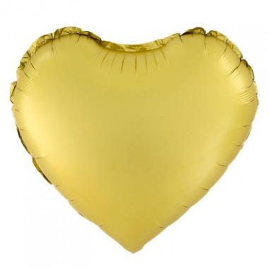 Balon foliowy serce matowe - Złoty