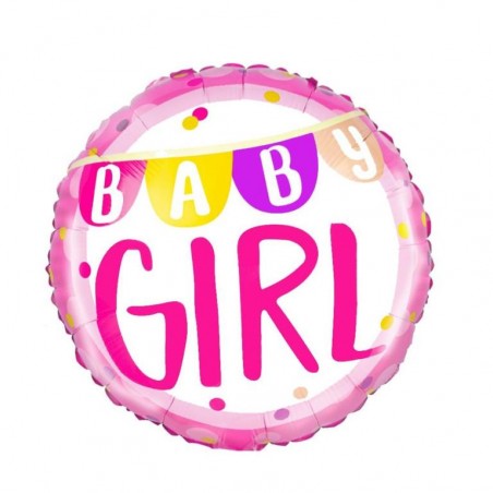 Balon foliowy 45cm - Baby Girl