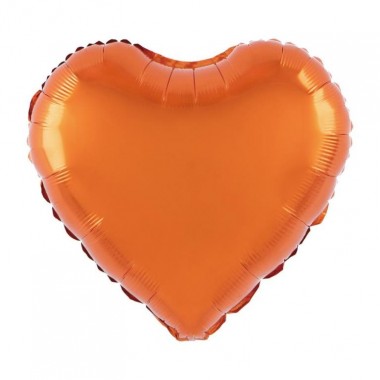 Balon foliowy serce - pomarańczowe