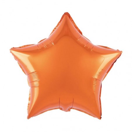Balon foliowy gwiazda - pomarańczowa
