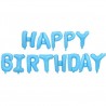 Balon foliowy HAPPY BIRTHDAY - niebieski