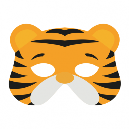 Maska filcowa Tygrys - 1 sztuka