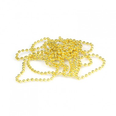 Łańcuch perełki złoty- 4 mm