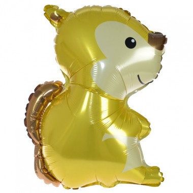 Balon foliowy leśne zwierzątka - wiewiórka 61 cm