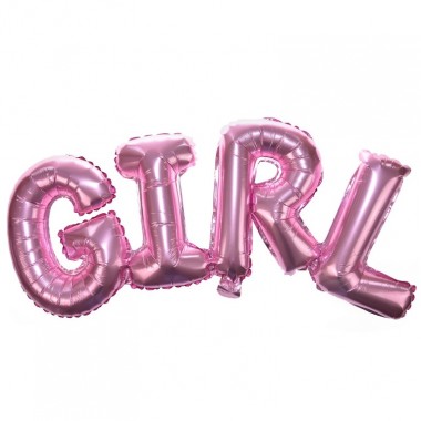 Balon foliowy GIRL - różowy
