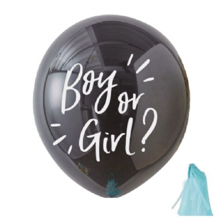 Balony Boy or Girl niebieski 90 cm - 1 sztuka